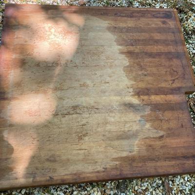 Butcher block wood section