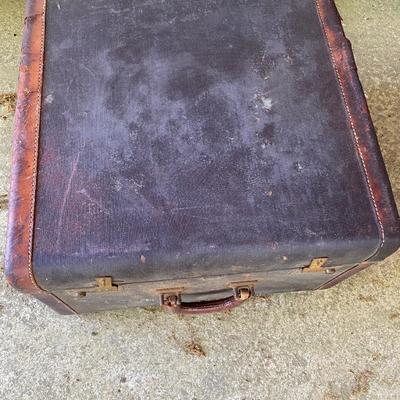 Vintage suitcase doll stand lot