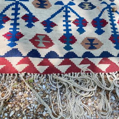 Hand woven rug