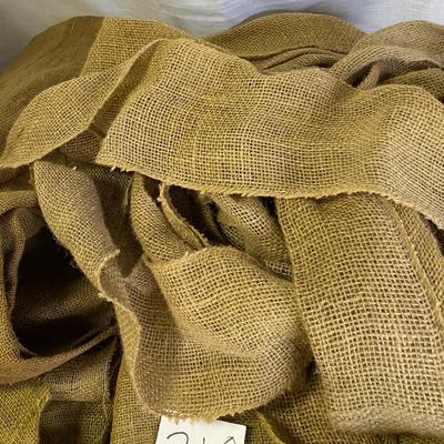 Burlap Strips and two large pieces