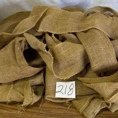 Burlap Strips and two large pieces