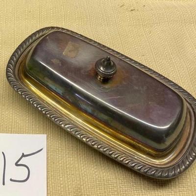 Silver Plated Butter Dish
