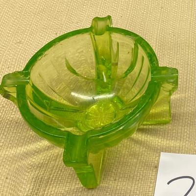 Broken and Chipped Vintage Uranium Ashtray