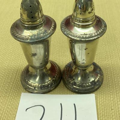 Sterling Silver Salt and Pepper Shakers