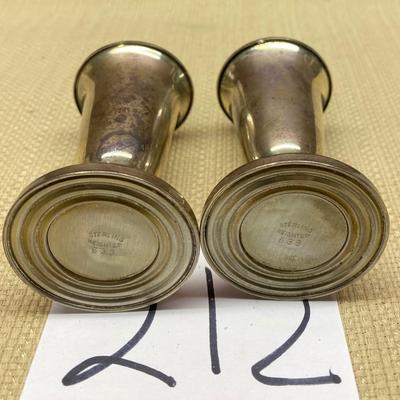 Vintage Sterling Silver Salt and Pepper Shakers
