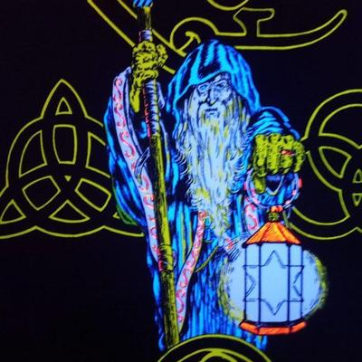 1992 LED ZEPPELIN BLACK LIGHT POSTER
