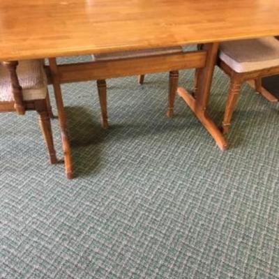 Wood Table and 4 Chairs