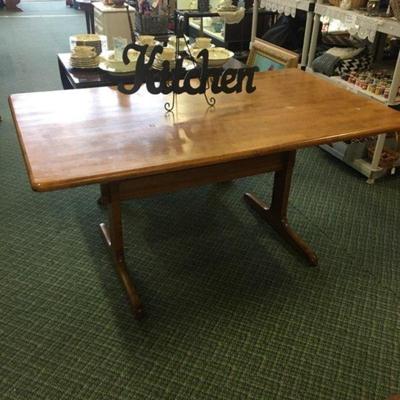 Wood Table and 4 Chairs