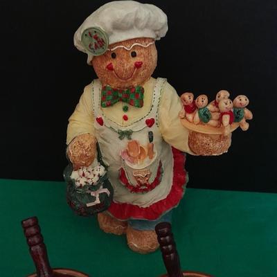 Coffee time with the Gingerbread boy Chef piggy bank