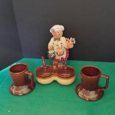 Coffee time with the Gingerbread boy Chef piggy bank