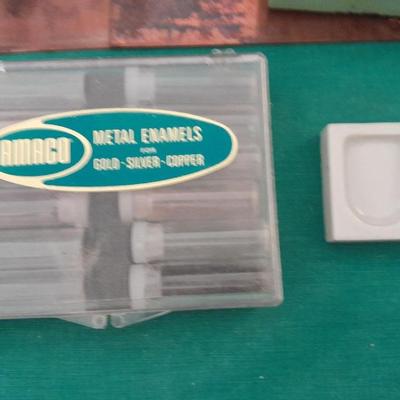 Metal Enameling kit, KILN, how to books, and accessories