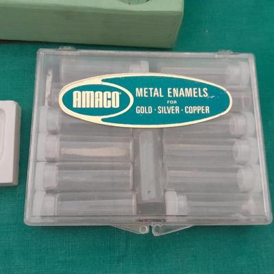 Metal Enameling kit, KILN, how to books, and accessories