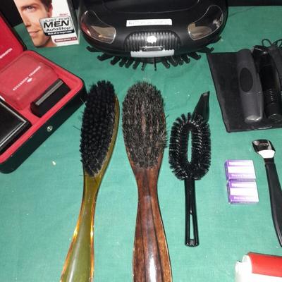 Vintage Remington soft-foil 2 shaver, lint brushes, women's shaver, and more