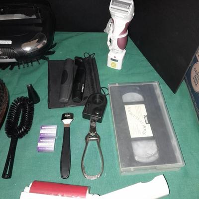 Vintage Remington soft-foil 2 shaver, lint brushes, women's shaver, and more