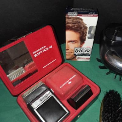 Vintage Remington soft-foil 2 shaver, lint brushes, women's shaver, and more