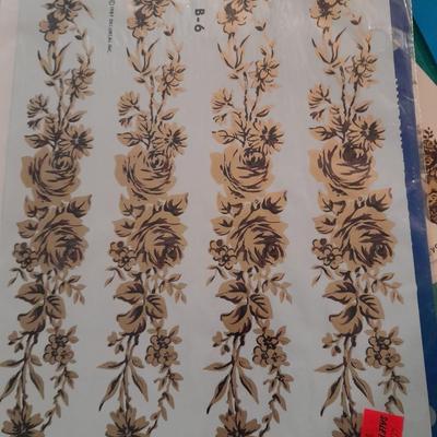 Plastic file storage box full of transfers, some vintage hard to find transfers!