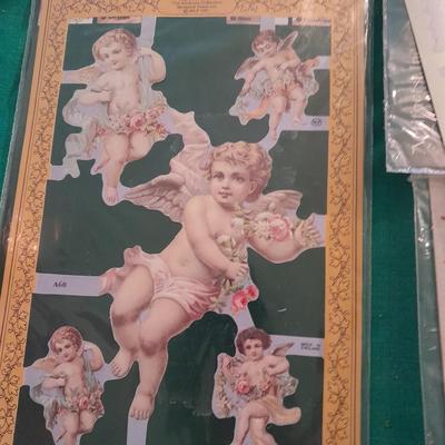 Plastic file storage box full of transfers, some vintage hard to find transfers!