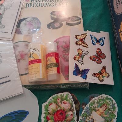 Plastic file storage box full of transfers, some vintage hard to find transfers!