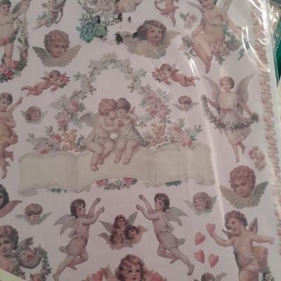 Plastic file storage box full of transfers, some vintage hard to find transfers!