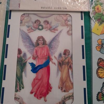 Plastic file storage box full of transfers, some vintage hard to find transfers!