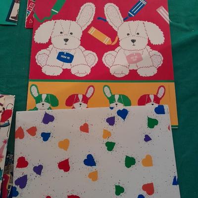 Vintage retro and fun design wrapping paper collection