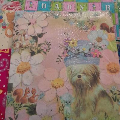 Vintage retro and fun design wrapping paper collection