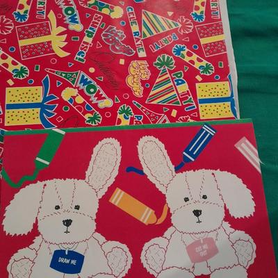 Vintage retro and fun design wrapping paper collection