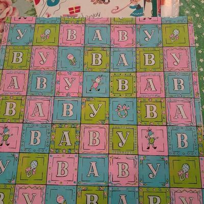 Vintage retro and fun design wrapping paper collection