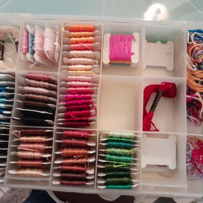 Embroidery thread sequins, beads and more crafting supplies