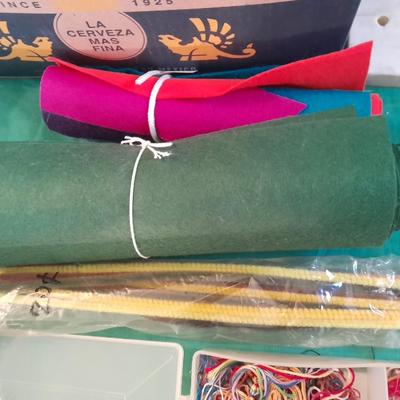 Embroidery thread sequins, beads and more crafting supplies