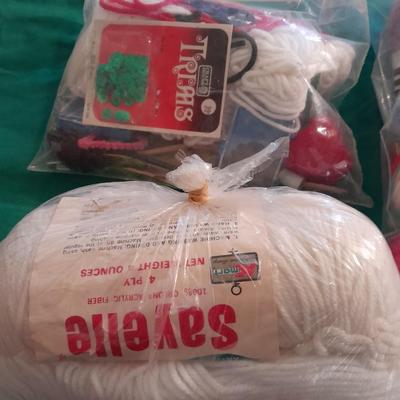 Needle Work hoops, Yarn, Embroidery thread and other crafting supplies