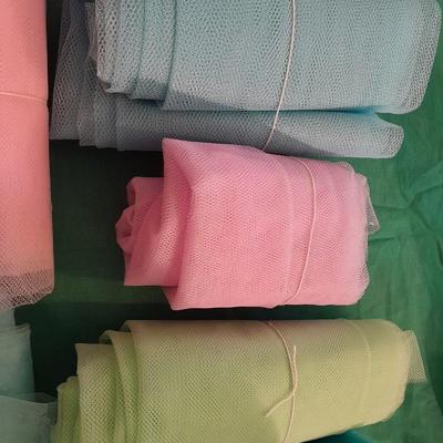 Small rolls of Deco mesh for crafting wreaths, and many other fun things!