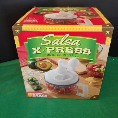 Salsa X-press with divided chip / dip bowl