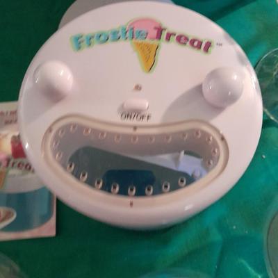 Frostie Treat maker and glassware for sweets and treats