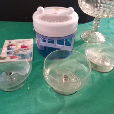 Frostie Treat maker and glassware for sweets and treats
