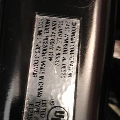 Like new Conair clippers and several make-up / travel bags