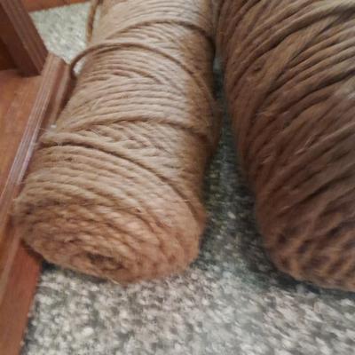 Two large rolls of JUTE twine for macramÃ©, Cat Scratch Post, DIY Arts Crafts , Gardening, Bundling (2)