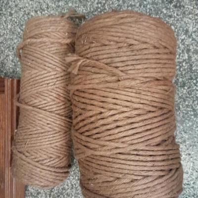 Two large rolls of JUTE twine for macramÃ©, Cat Scratch Post, DIY Arts Crafts , Gardening, Bundling (2)