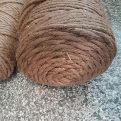 Two large rolls of JUTE twine for macramÃ©, Cat Scratch Post, DIY Arts Crafts , Gardening, Bundling (2)