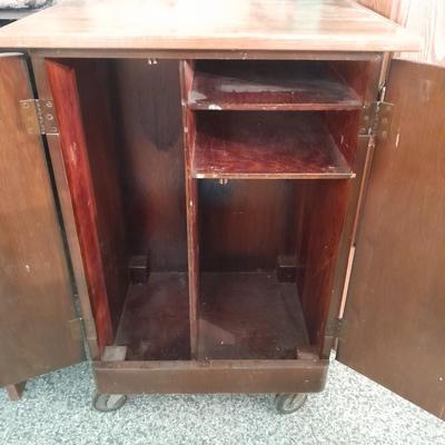 Vintage record / storage cabinet