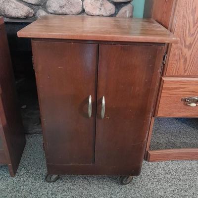 Vintage record / storage cabinet