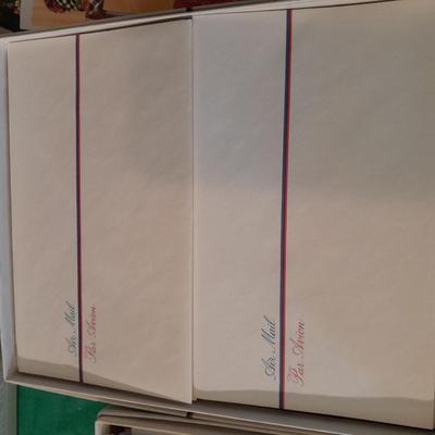 Assortment of great Stationary, greeting cards, and geneology books