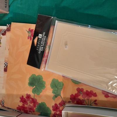 Assortment of great Stationary, greeting cards, and geneology books