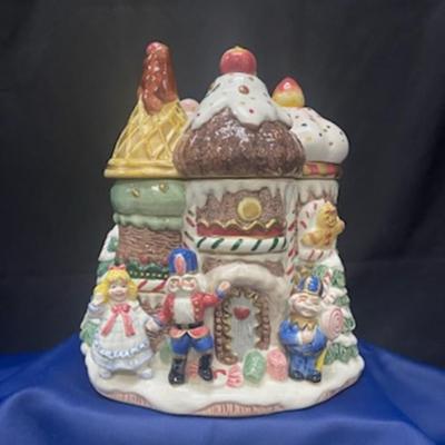 Fitz and Floyd Nutcracker Sweets Castle Cookie Jar