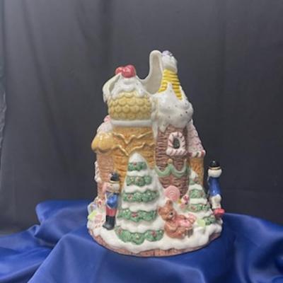 Fitz and Floyd Gingerbread Castle Centerpiece or Vase