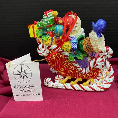 Christopher Radko 'Candy Ride Santa II'