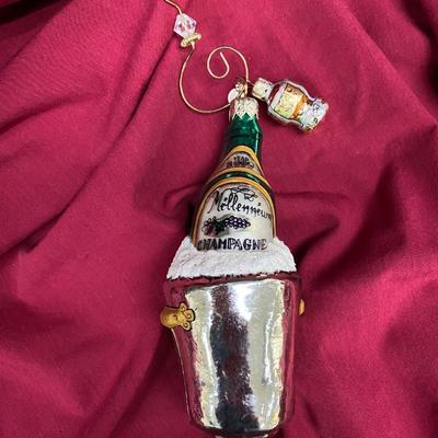Millinium Champagne Bucket Ornament