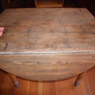 Antique Drop Leaf Farm Table