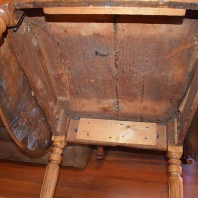 Antique Drop Leaf Farm Table
