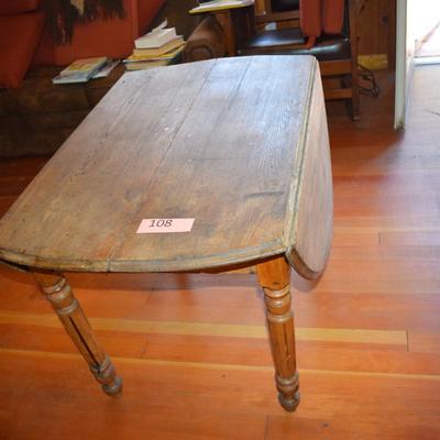 Antique Drop Leaf Farm Table